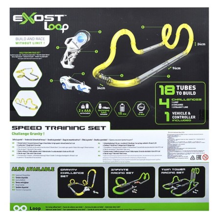 Training set for two players, 18 tubes, 1 car, 1 remote control-4