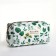 Cosmetic bag with lightning, white/green color