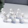 Souvenir Ceramics "Angels in White Togs - Musicians" Set 6 pcs with gold 12.5 cm