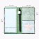 Block of papers for records, stickers, pen "February 23"