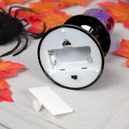 LED figure "Violet Candle" 5 × 12 × 5 cm, plastic, batteries AAAX2 (not complete), glow warm white-2