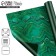 Paper packing glossy double -sided "malachite", 70 x 100 cm