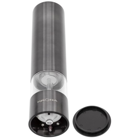 Electric Mill Krona Salz Pfeffer Graphite, Metal, from batteries, gray-2
