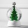 LED figure "Snow Ball with a Christmas tree" 12 × 18 × 12 cm, plastic, AAX3 batteries (not complete), glow warm white
