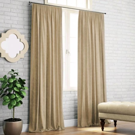 KIM curtain set, size 200 x 270 cm - 2 pcs, beige