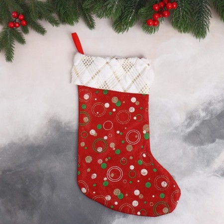Soft suspension "Nosok - Christmas salute" 22x35 cm, red-1