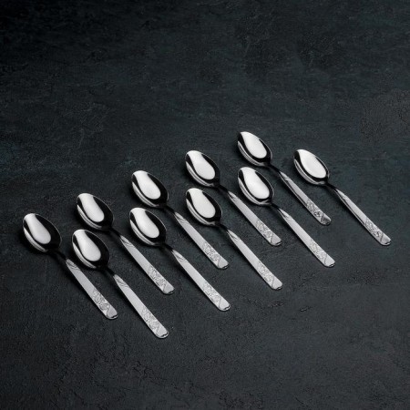 Teaspoon "Economy", h = 14.5 cm, thickness 1.5 mm, silver color-2