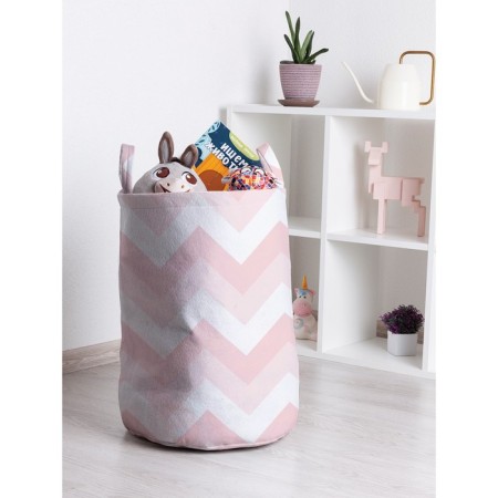 Basket for toys "Zigzag shadows, size 35x50 cm