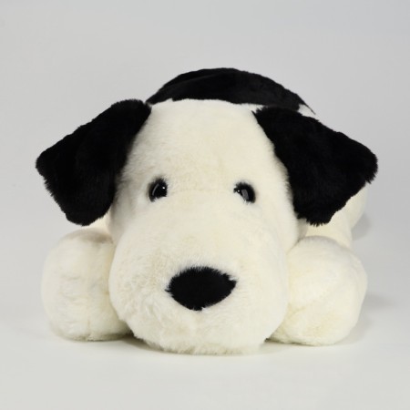 Soft toy "Dog", 75 cm, black and white color-2