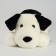 Soft toy "Dog", 75 cm, black and white color