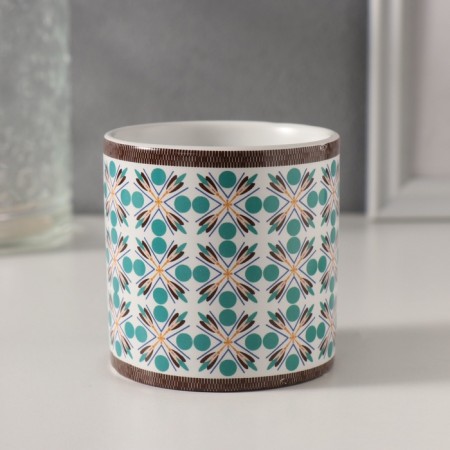 Bank for candles ceramics "breeze" 200 ml 7.3x7.3x7.3 cm-2