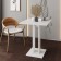 The kitchen table on one leg Sandro, 650x650x780, white/white