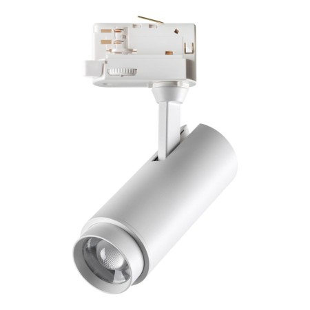 Three -phase track lamp Novotech. Nail, 5W, LED, 180x138x53 mm, white color-2