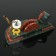 The desktop "Half -crock with a clock", 25x13x10 cm, coil, krenoid