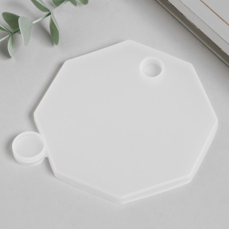 Mold Silicon "Casket polyhedron - cover" 10.3x10.3x0.7 cm