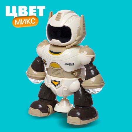 Breaker robot, light and sound effects, works from batteries, mix-5