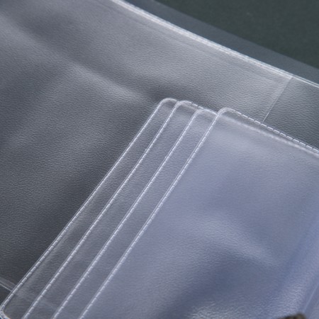 PVC liner (A5) for family documents, 4 sets, transparent color-3