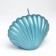 Figure candle "shell", 4x9x6.5 cm, turquoise, in a box