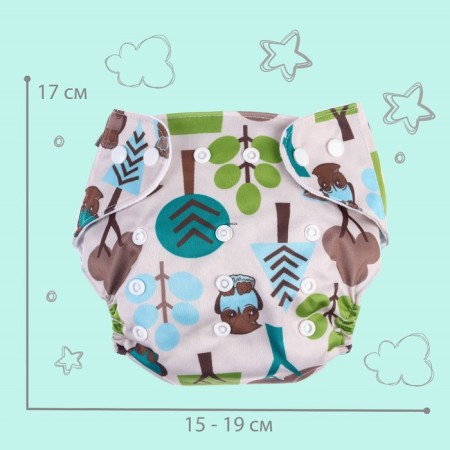 Reusable diaper "owl"-3