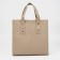 Bag Female Tout with zipper, beige color