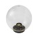 Lamp Garden Era "Shar" E27, IP44, 60W, 250x250x260 mm, black