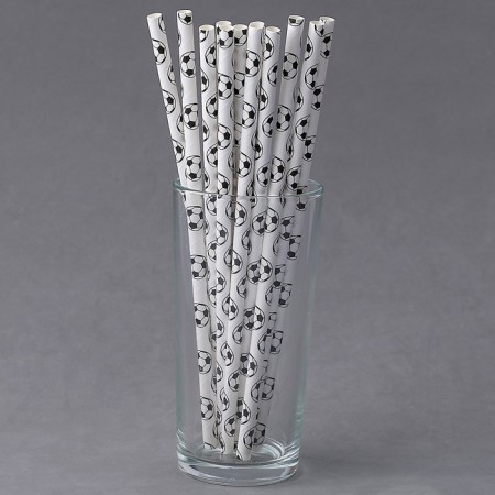 Tubes for the football cocktail, set of 12 pcs., White color-2