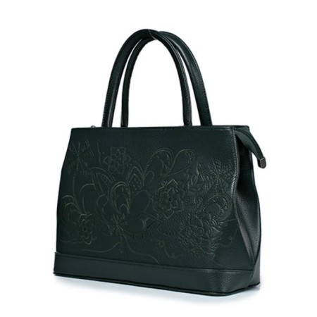Tout bag, lightning department, green color 25x36.5x13cm