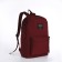 School backpack of textiles on lightning, Fulldorn, 3 pockets, burgundy color