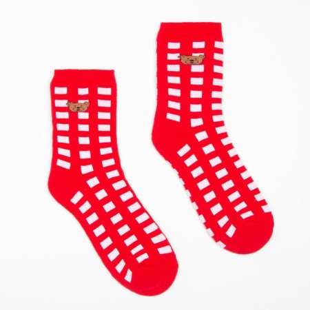 Noski children's terry, red/white color, size 16-1