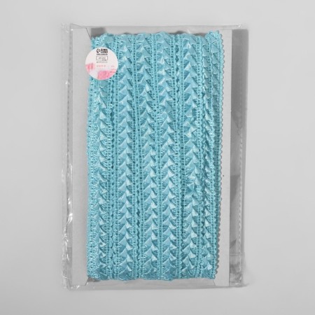 Decorative braid “Samos”, 18 mm, 9.1 ± 0.5 m, the color of heavenly blue-2