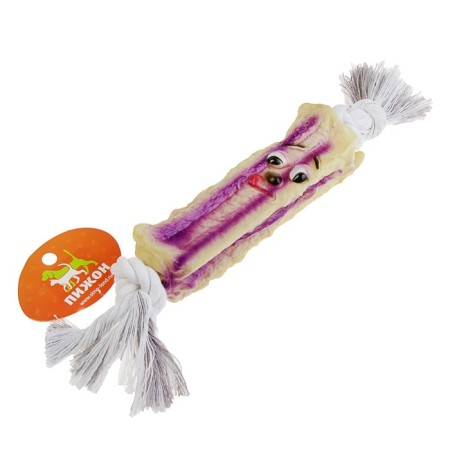 Игрушка на канате "Грустная палка" для собак, 30 см (игрушка 15,5 см)-4