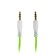 Audio Luazon, Jack 3.5 mm (M) -Jack 3.5 mm (M), transparent braid, 1 m, green