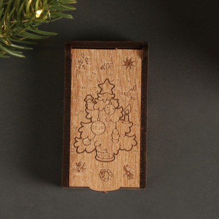 New Year's box "Christmas tree" 7x4x2 cm-4