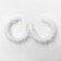 New Year! Roaling earrings "New Year" fluffy, white color in gold