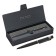 Switching handle, 1.0 mm, BrunovisConti verona, blue rod, metal case Soft Touch Black, in an eco -leather case