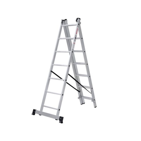 Staircase "New Height", aluminum, three -section, 3x7 steps