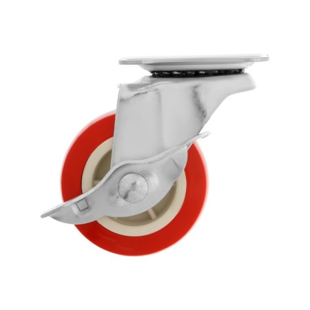Furniture wheel, d = 65 mm, on the site, with a latch, 4 pcs TMP-3