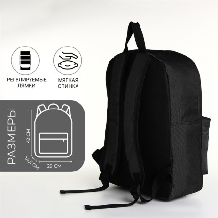 Youth backpack with lightning, external pocket, gray color-1