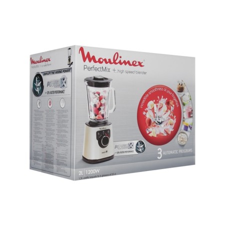 Bleader Moulinex LM871A10, stationary, 1200 W, 2 l, speed adjustment, golden-4