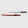 Souvenir weapon "Katana on the stand", Flower pattern on the scabbard, 89cm
