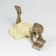 Polystone souvenir "Girl reads a book, yellow dress" 6.5x9x14 cm