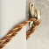Hook for curtains KS101 CAPPIO, one -rod, bronze color, 2 pcs