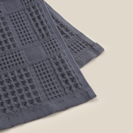 Waffle towel SL Home: Chess "Grig Sandre" 90x150 cm, 100% cotton, 350 g/m2-4