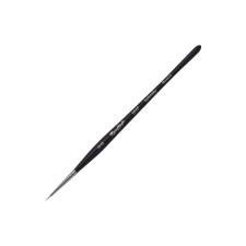 RUBLOF RUBLOF RUBLE BRUSE EVERYONE 101F No. 00, short -shaped handle black matte, white clip