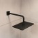 Shower watering can Iddis slide sli31bpi64, upper, rectangular, ABS plastic, black
