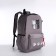 Youth backpack from textiles, 3 pockets, wallet, gray color