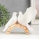 Souvenir ceramics "Two white dove on a bridge with roses" 9.5x12.5x6 cm