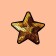 Thermal appliance "Zvezda", with sequins, d = 7.5 cm, gold color