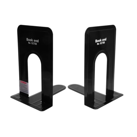 Holder (limiter) Calligrata, 17x14x12.5cm, books for books 2 pieces, metal, black