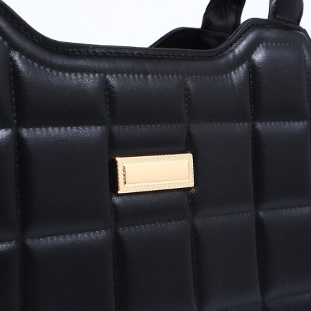Bag Female Tout with zipper, black color-3